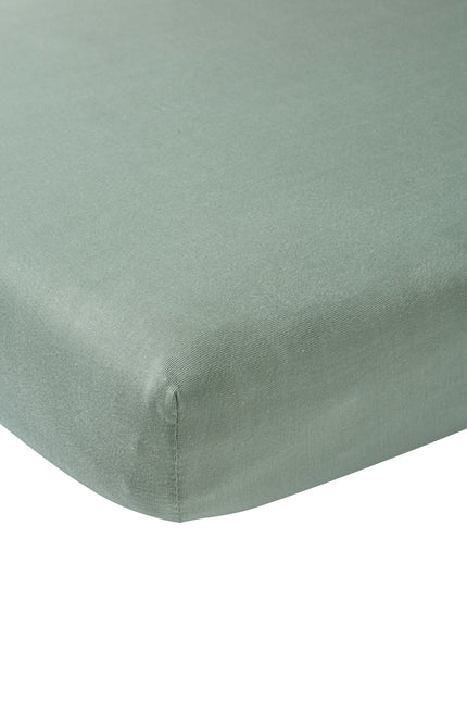 Meyco Hoeslaken Jersy Boxmatras Stone Green 75x95cm