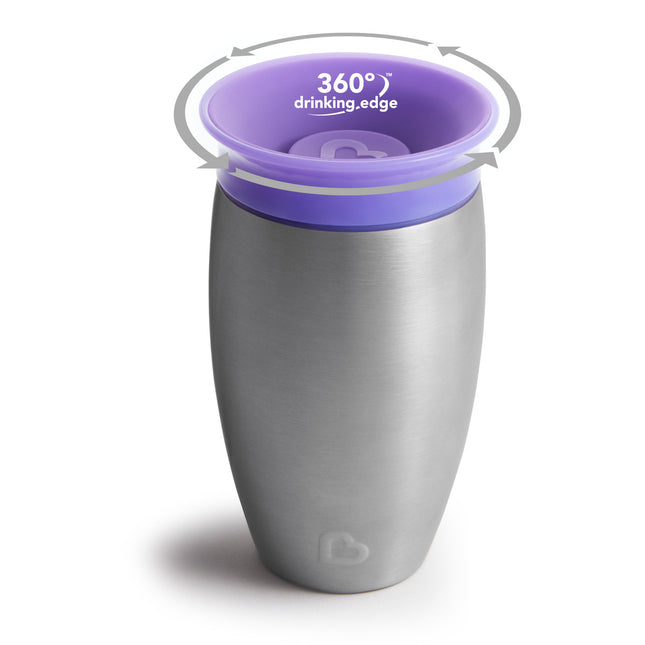 Munchkin Drinkbeker Miracle Sippy Cup Purple Roestvrij Staal