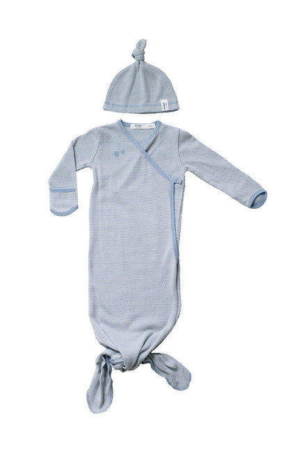 Snoozebaby Slaapzak Baby Cocon Incl Hat Fresh Blue 60cm