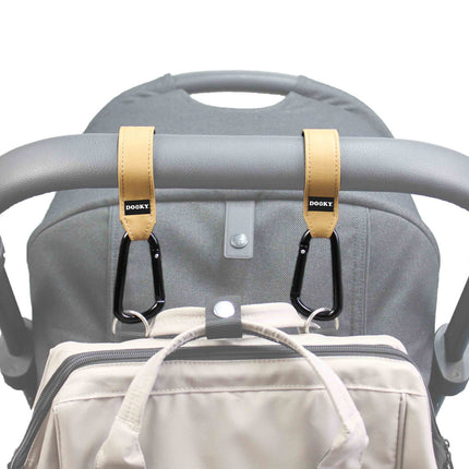 Dooky Kinderwagen Haak Klein Brown 2St