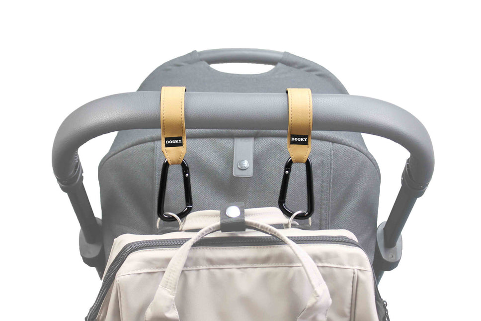 Dooky Kinderwagen Haak Klein Brown 2St