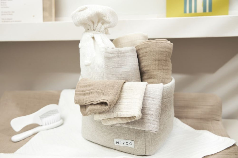 Meyco Washandje 3-Pack Soft Sand/Greige/Taupe 20X17cm