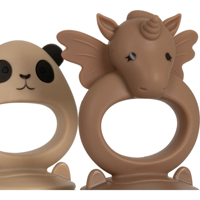 Konges Slojd Baby Bestekset Unicorn en Panda 2St