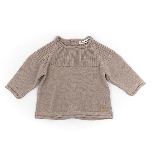 Bamboom Baby Trui Knitted Rib Camel