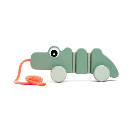 Done by Deer Pull along wiggle toy Croco Green