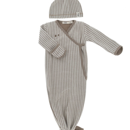 Snoozebaby Slaapzak Baby Cocon Incl Hat Warm Brown 60cm