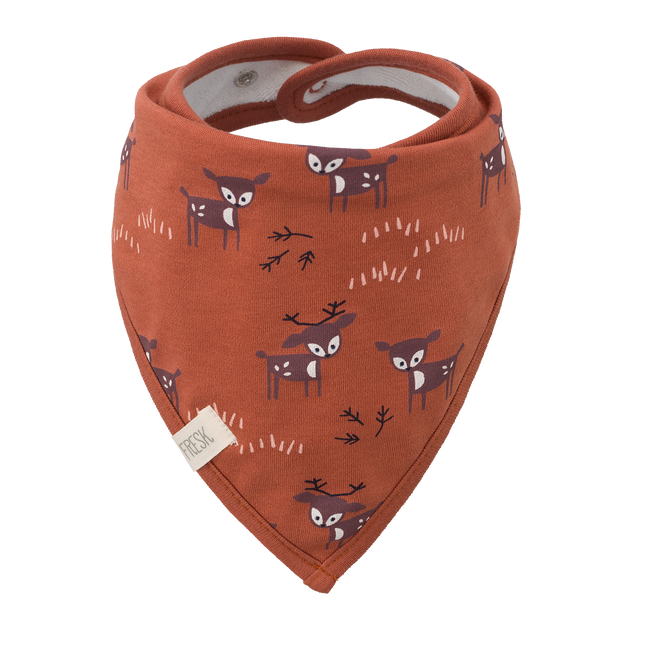 Fresk Slabbetje Deer Bandana Amber Brown