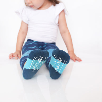 Zoocchini Baby Legging Sherman The Shark Inclusief Sokjes 6/12 Mnd