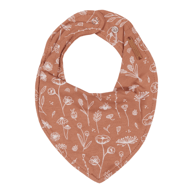 Little Dutch Slabbetje Bandana Wild Flowers Rust - Little Dutch - Babywinkel - 8720168533593