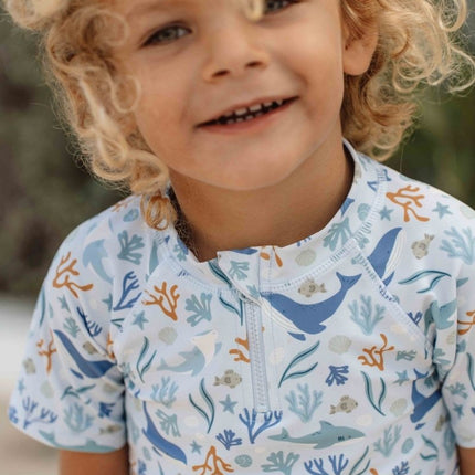 Little Dutch Zwemshirt Kind Korte Mouwen Ocean Dreams Blue - Little Dutch - Babywinkel - 8720986871051