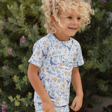 Little Dutch Zwemshirt Kind Korte Mouwen Ocean Dreams Blue - Little Dutch - Babywinkel - 8720986871051