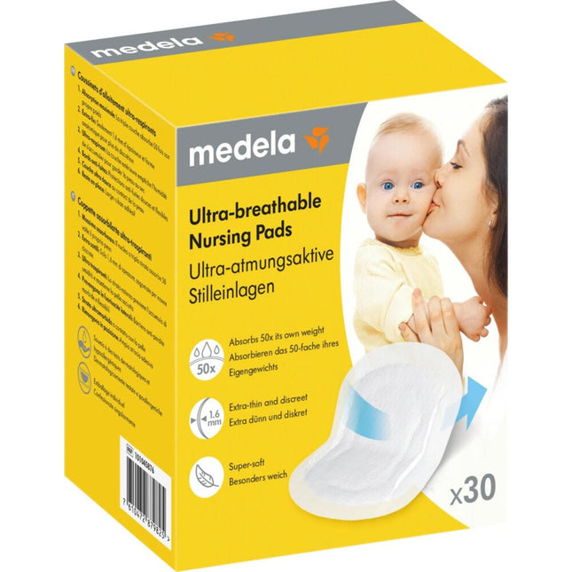 Medela Zoogcompressen Extra Dun 30St - Medela - Babywinkel - 7610472879825