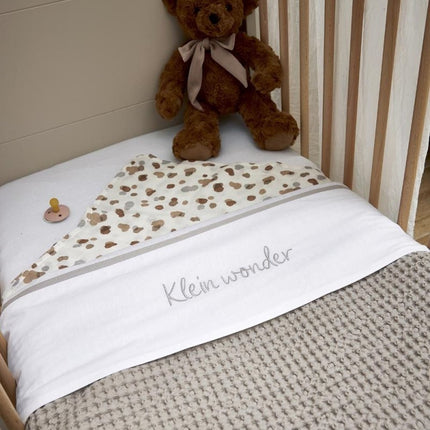 Meyco Baby Wafel Teddy Wiegdeken Greige 75x100cm - Meyco - Babywinkel - 4054703218497