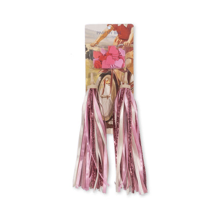 Konges Slojd Bicycle Streamers And Beads Pink Glitter